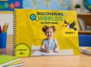 Activity Book Grade 1 com menina na capa